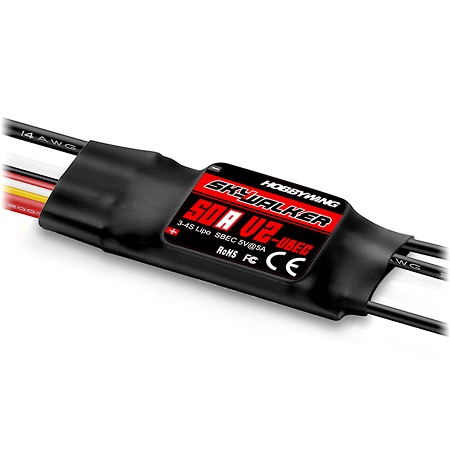 HobbyWing Variatore SkyWalker 50A 3-4S BEC V2